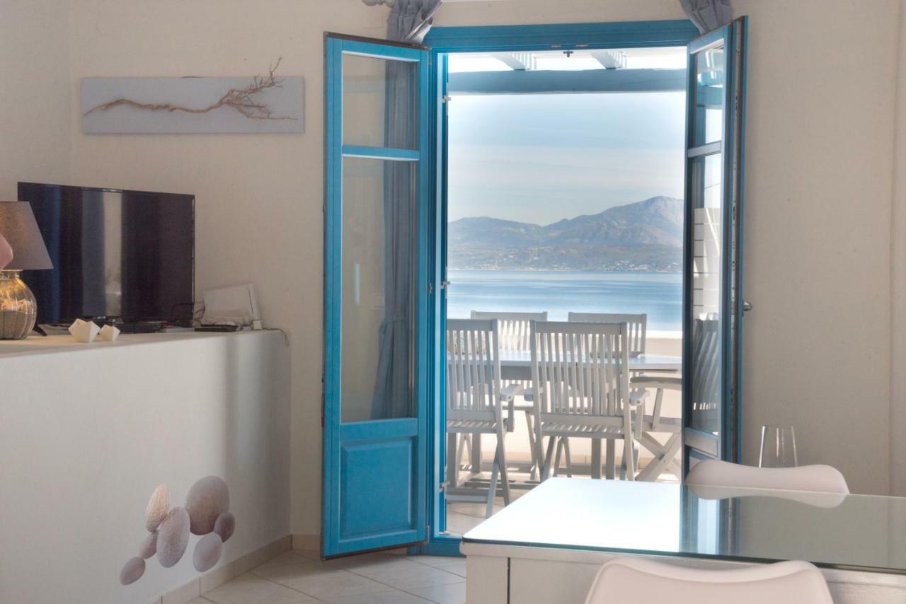 Вилла Just Blue With Amazing Sea Views In Писо-Ливади Экстерьер фото